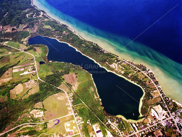 Cedar Lake in Leelanau County, Michigan